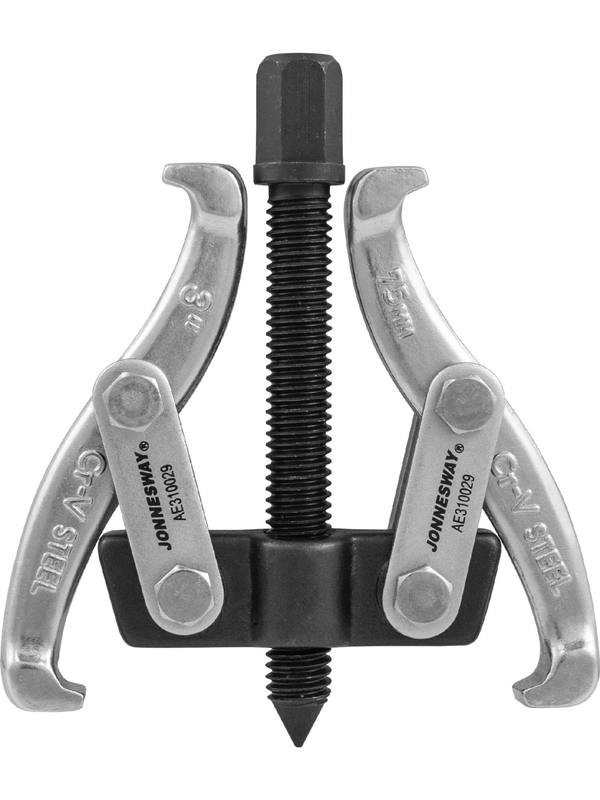 AE310029 Съемник с двумя поворотными двусторонними захватами 3"/75 мм, диапазон захватов 40-76 мм