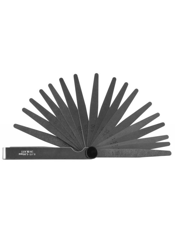 Щуп веерный 20 пластин 0,05 -1,0 мм 100 мм JW