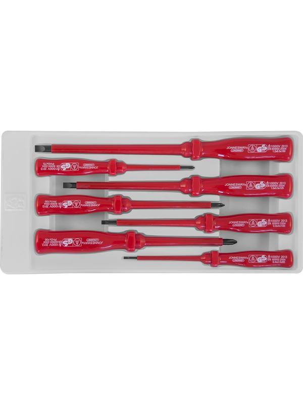 D02AC07S Набор отверток диэлектрических, 7 предметов