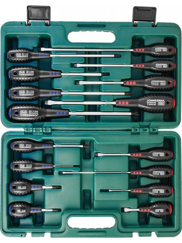 D04PP16S Набор отверток стержневых FULL STAR, 16 предметов